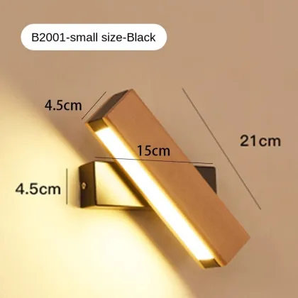 Nordic Simple Rotatable LED Log Wall Lamp