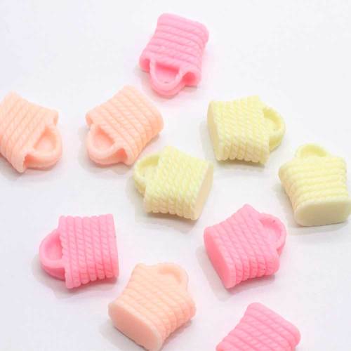 Cheap Mini Bag Shaped Resin Cabochon For handmade Craftwork Decoration Beads Slime DIY Toy Decor Cute Charms