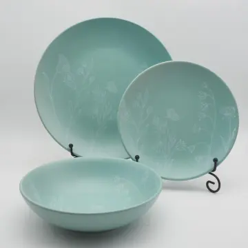 New design colorful Decal Pattern ceramic tableware stoneware dinner set homeware