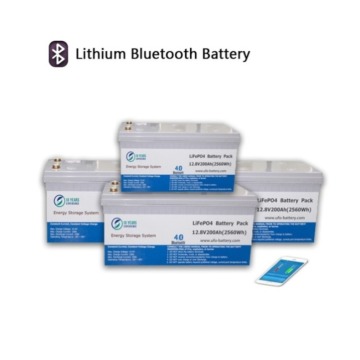 Batería de litio de almacenamiento solar con Bluetooth