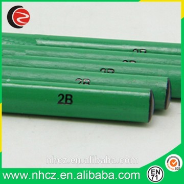 Green 7 inch 2B Pencil