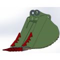 Тяжелый траншейный ковш для 65-тонного экскаватора