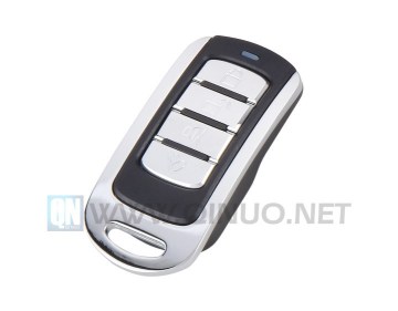 Plastic cover with four metal buttons