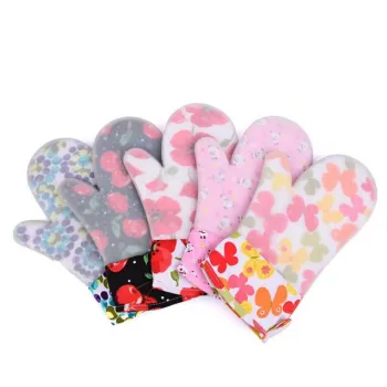 Customized Silicone Oven Mitts with Resistance and Insulation - Smart Oven Mitts with Pattern