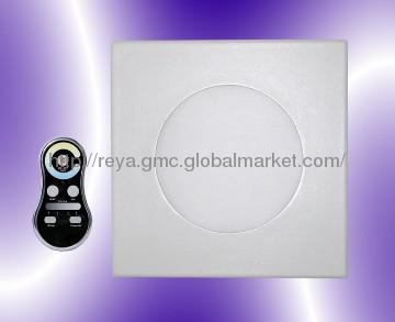 15.5x15.5cm Dimmable LED painel luzes com controlador de RF