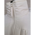 Комфортные белые флисовые куртки с белой шерпа
