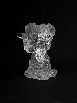 Sheep Head Crystal Sculpture