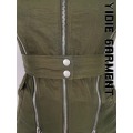 Corsetto per aviatore verde in nylon waterproof per donne