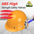 Capacete de segurança de capacete de material de fibra de vidro amarelo