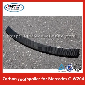 Trunk Boot Spoiler Carbon Fiber V Style Wing Lip for Mercedes C class W204 Roof spoiler