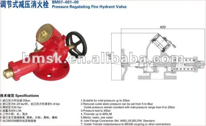 Pressure Regulating Fire Hydrant Valve