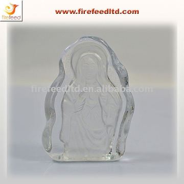Jesus Crystal Glass Craft