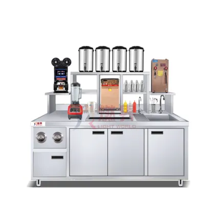 Complete Bubble Tea Equipment Bar: Milk Tea Counter for Bubble Tea Shops