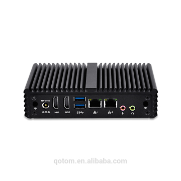 2 Lan Barebone Desktop Computer Quad Core Baswell Processor N3150 6W Low power Fanless mini pc