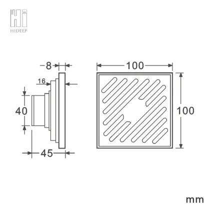 HIDEEP Bathroom Accessories Network Leakage Floor Drain