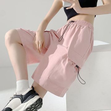 여성을위한 높은 허리 여름화물 스판덱스 반바지