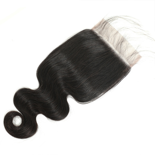 Wholesale Virgin Cambodian Raw Human Hair Closure 2x6 Cuticle Aligned Hair Straight Body Wave 2x6 Transparent Swiss Lace Closure