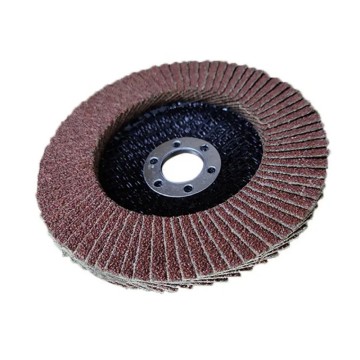 Disco de aba de óxido de alumínio vermelho de grau industrial para acabamento de metal