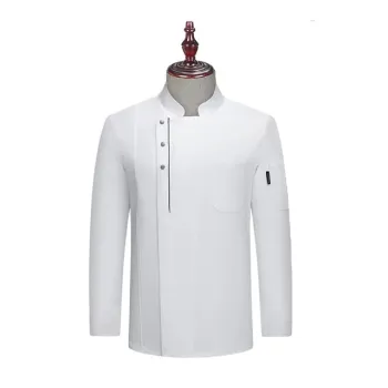 Customizable Red Long-Sleeve Chef Jacket for Men: Affordable Uniform Solutions for Executive Chefs in Pizza, Sushi, and Kitchen Industries