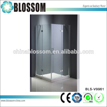 square frameless 4 sided glass shower door cabin hinge shower enclosure