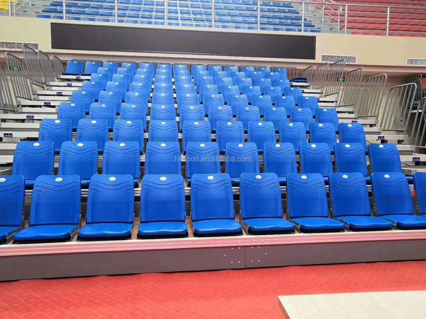 Front Mounted Folded Telescopic Bleachers Stadium Seat Chair