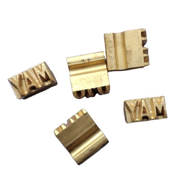 Hot Ink Roll Coder and Stamping Foil: Brass Alphabet and Digits