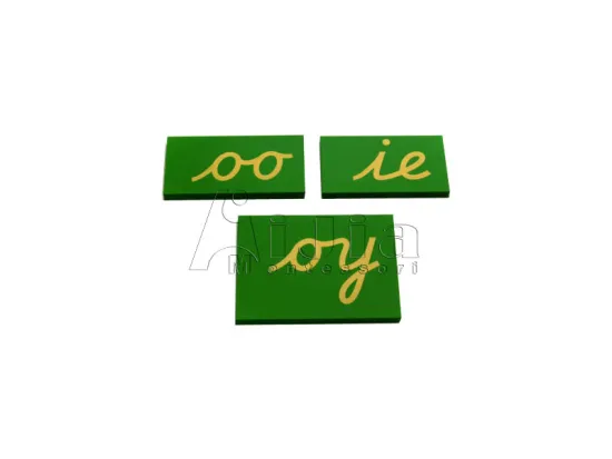 montessori equipment -Cursive Sandpaper Double Letters only montessori materials