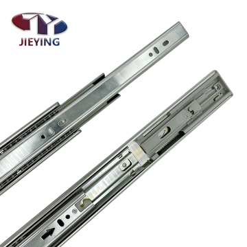 16 inch Elastic Metal Cushioning Spring Drawer Slides with Soft Close and Push Open Mechanism, 45mm Concealed Wardrobe Rail