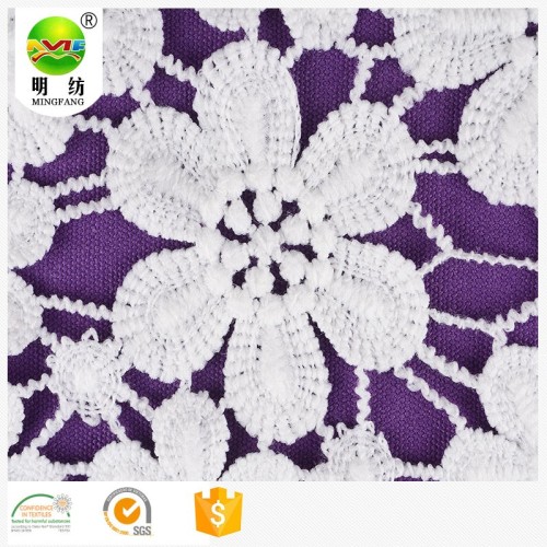 Bridal Lace Fabric Fashion popular chemical embroidery lace fabric Supplier