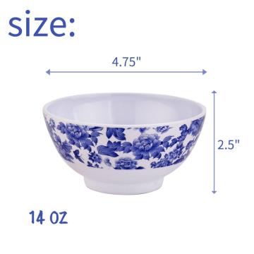 5 Inch Melamine Deep Bowls Set of 6