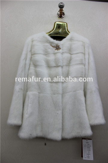 Lady Mink Fur Winter Overcoat