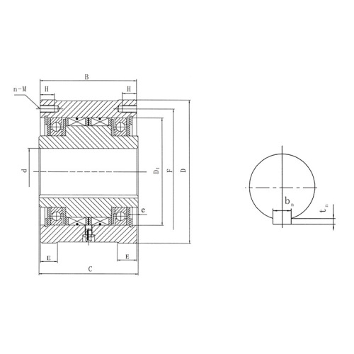 One Way Bearing Deep Groove Roller Cam Clutch