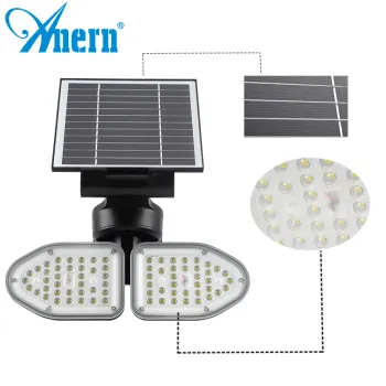Solar-Powered 60W LED Motion Sensor Outdoor Wall Light