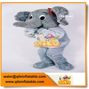 China commercial elephant mascot animal costume cartoon clothes for wholesale