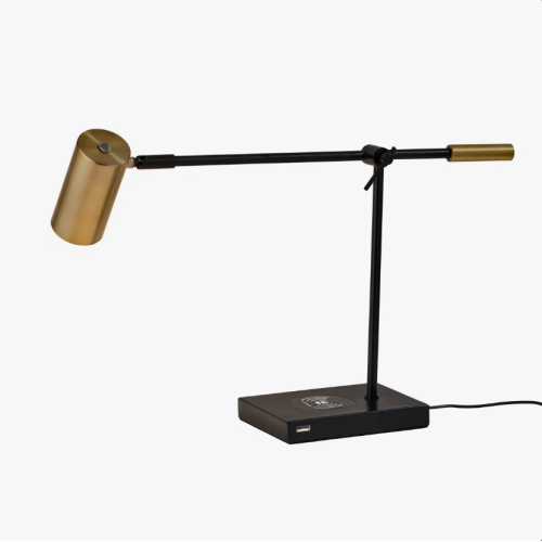 Allesandro Adjustable Metal USB Desk Lamp