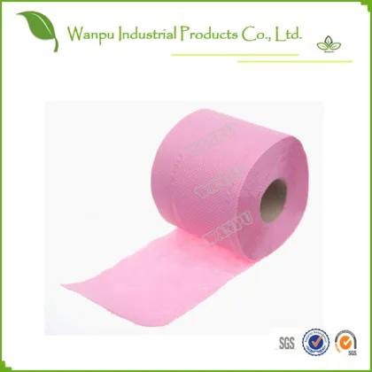 easily dissolved jumbo roll color toilet paper tissue