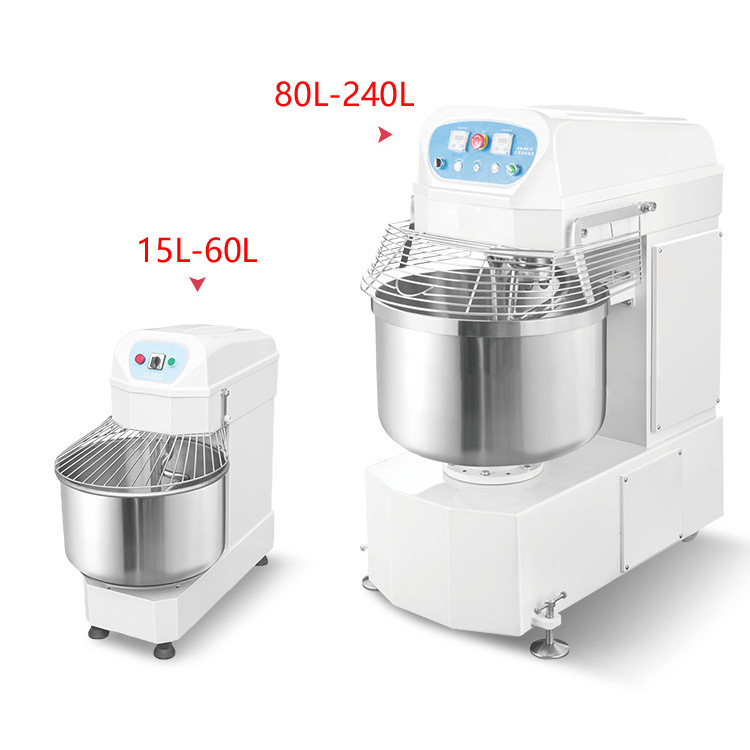 Stainless Steel Heavy Duty 8Kg Dough Maker - Large 50Kg Horizontal Kneader Machine