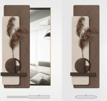 Push-Pull Style Porch Decorative Painted Full Body Wall Hanging for Living Room and Bedroom