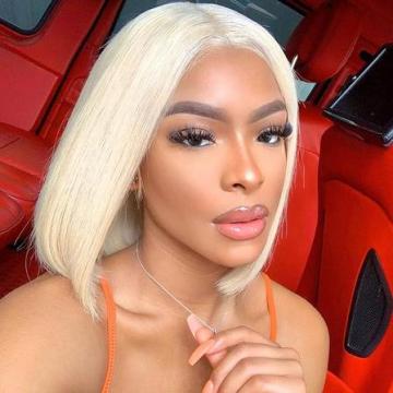 613 Blonde Bob Wig Human Hair