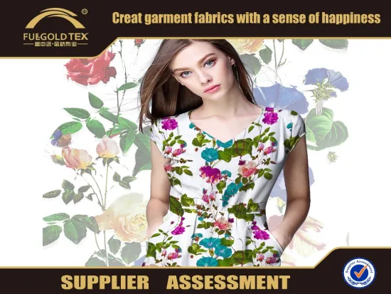 Custom Garment Digital Printed Nice Pattern Polyester Fabric For Clothing