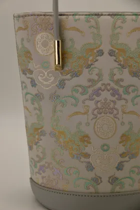 Fortune and Blessings in Gold -Brocaded Jacquard