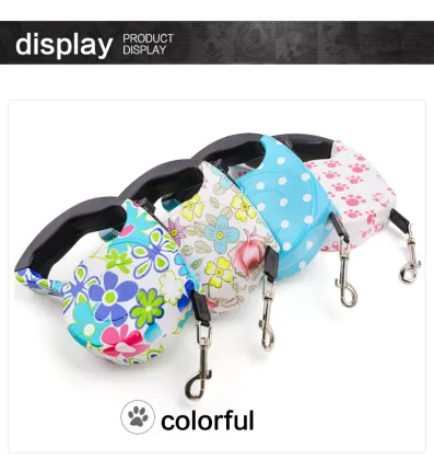 Dog lead Retractable Pet Traction Rope Chain Harness