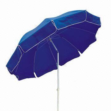 Beach Umbrella, Made of Oxford Fabric with Metal Frame, Any Colors and Logos Welcomed