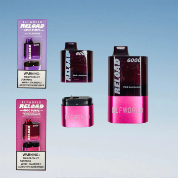Elfworld Reload 6000 Puffs Re-Use Disposable Vape
