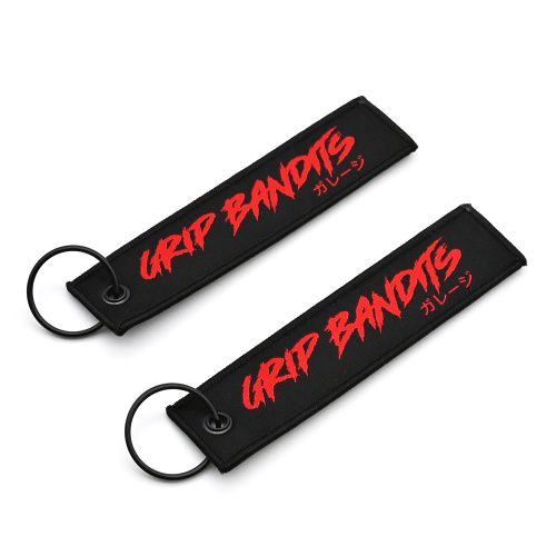 Custom Woven Funky Detachable Keychain with Metal Hook