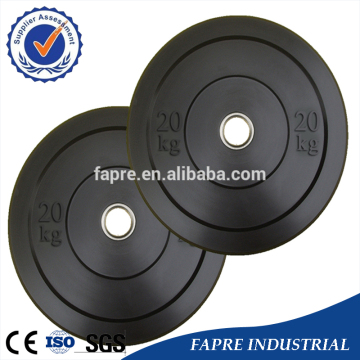 25kg Olympic Crossfit Solid Rubber Bumper Weight Plates