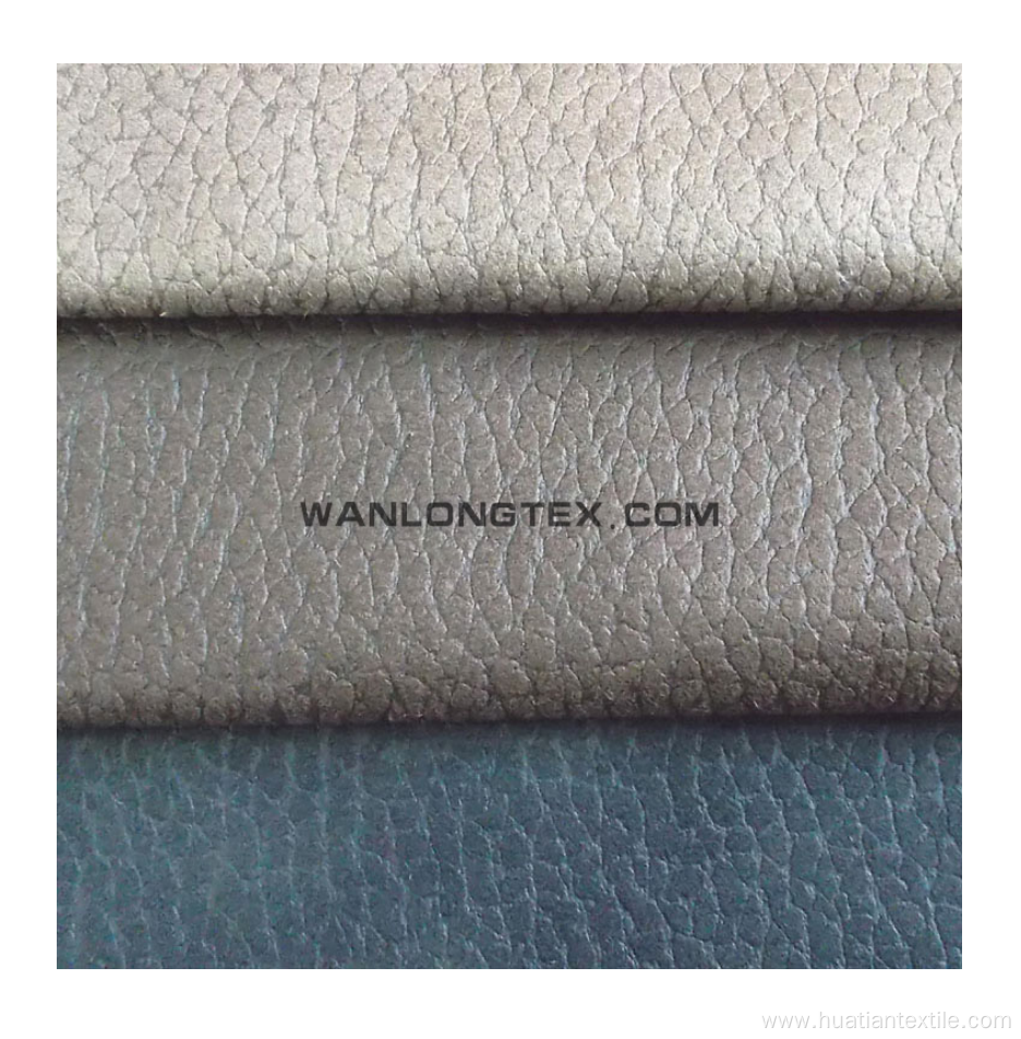 Embossed microfiber suede fabric for sofa