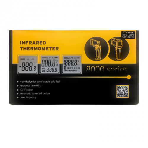 hoge temperatuur industriële vleesthermometer digitale laser infrarood thermometer voor keuken
