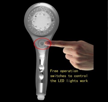 LED bathroom and kitchen 7 colors changing faucet