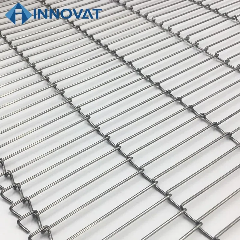 Flat Flex Conveyor Belt System with Chain Roller SUS 304/316